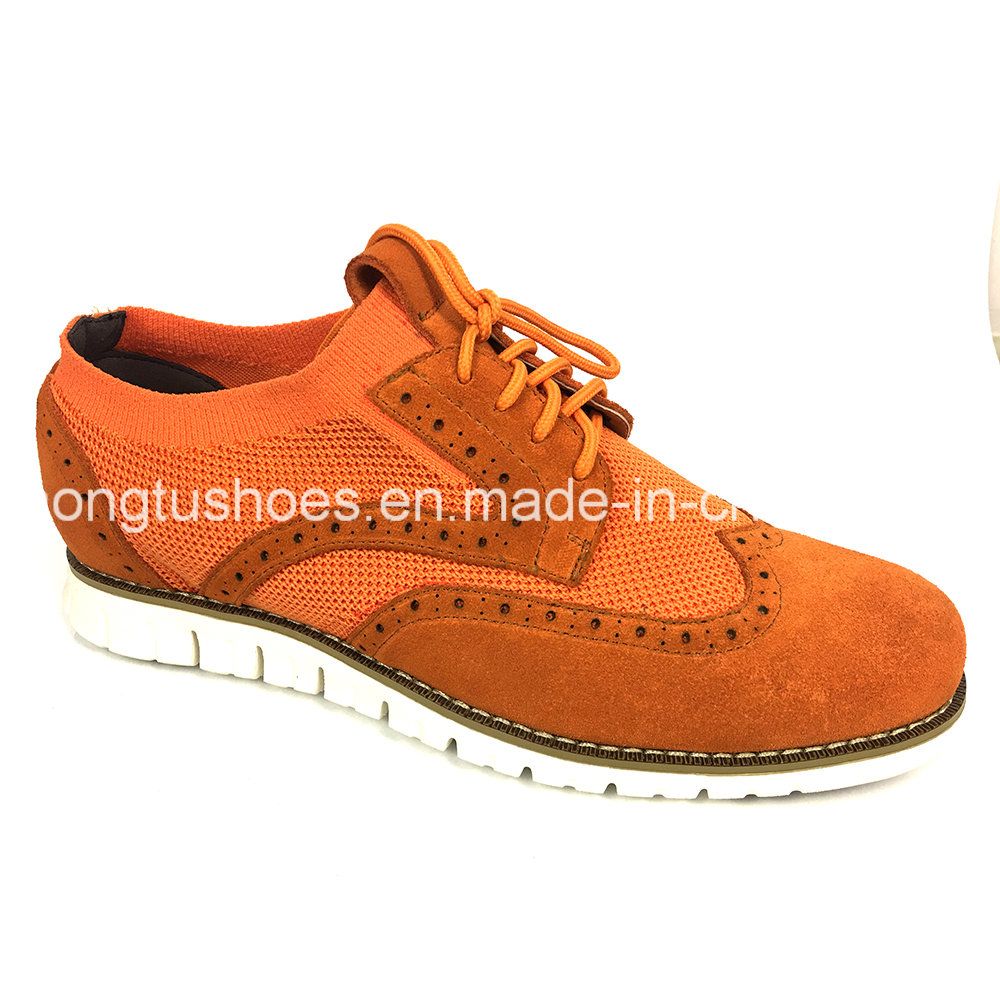 Flyknit Suede Lightweight EVA Outsole for Leisure Knitted Canvas Shoes
