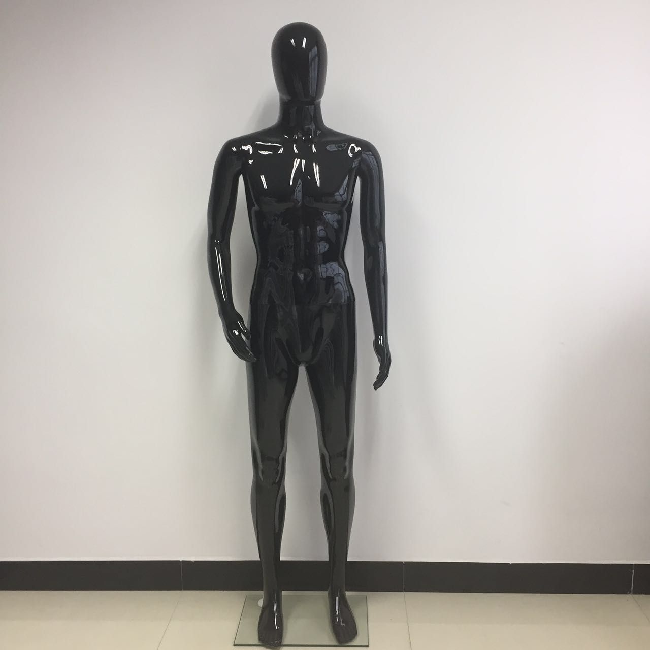 Black Man Manikin with Base for Window Display