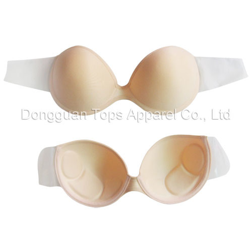 Hot Selling Sexy Ladies Silicone Mature Nude Invisible Bra