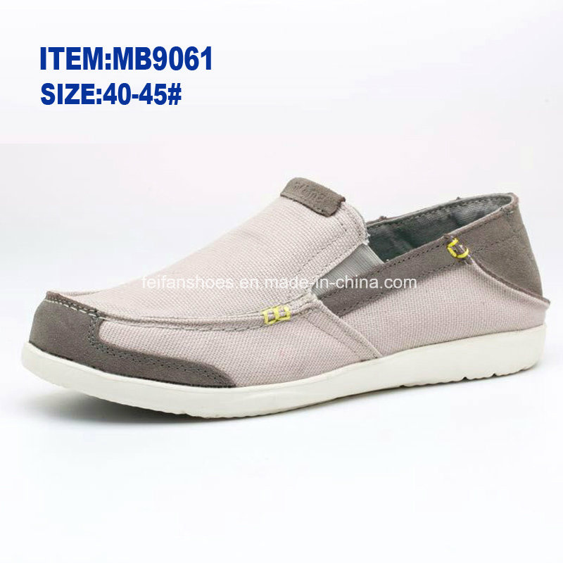 Hotsale Men's Slip-on Casual Shoes Canvas Shoes Wholesale Customize (MB9061)