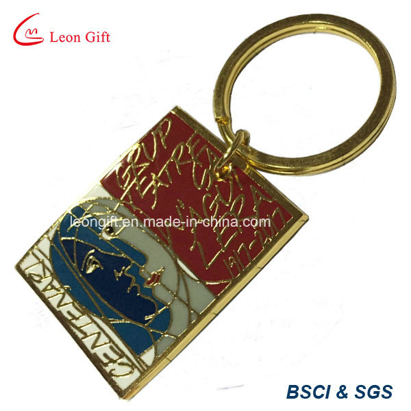 Custom Hard Enamel Gold Metal Key Ring