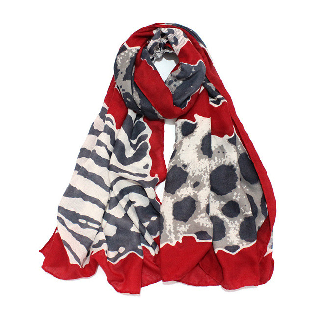 Womens Lightweight Leopard Fashion Print Shawl Wrap Scarf (SW101)