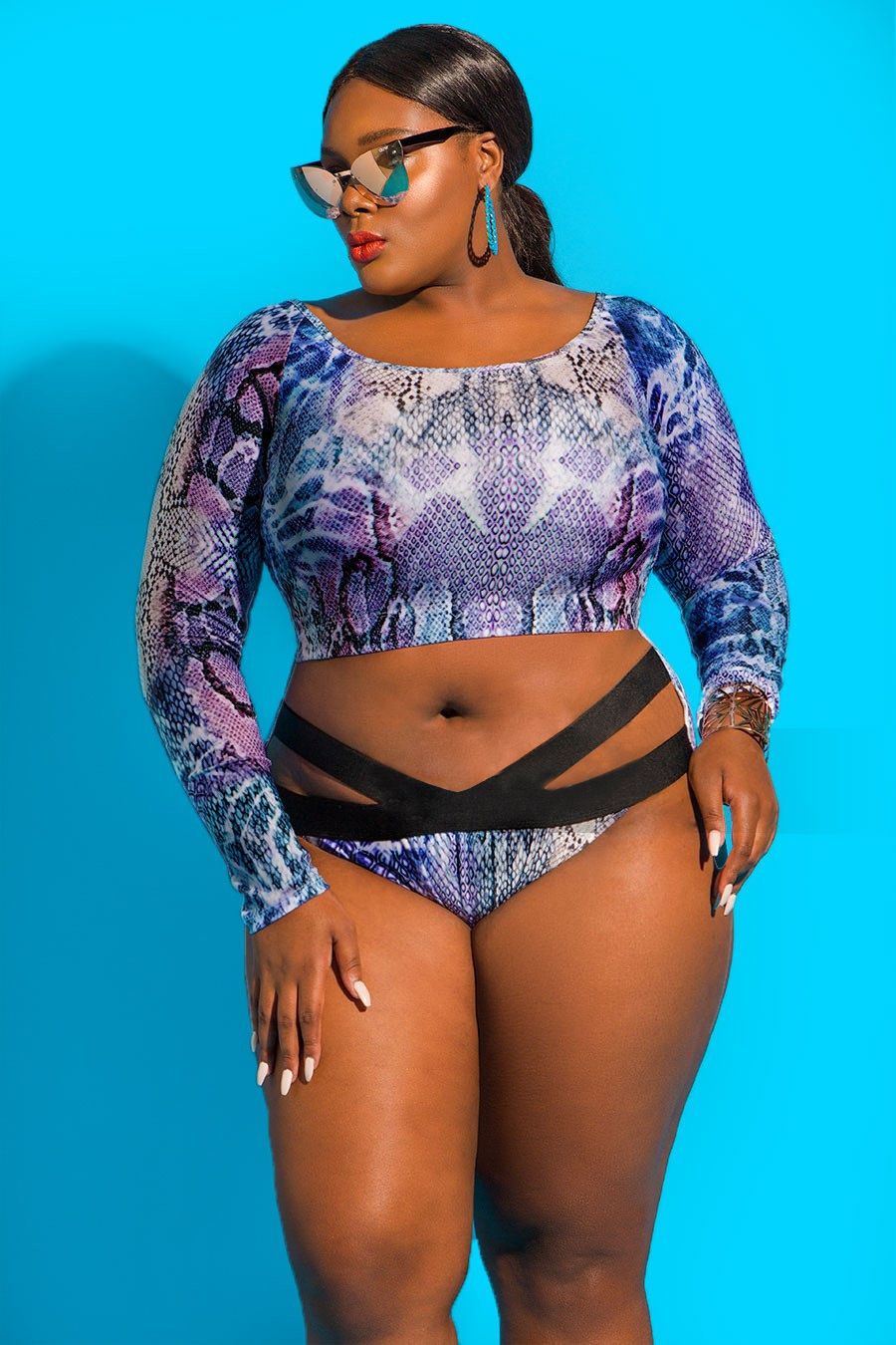 2018 Plus Size Ladies Bathingsuit Mj8016