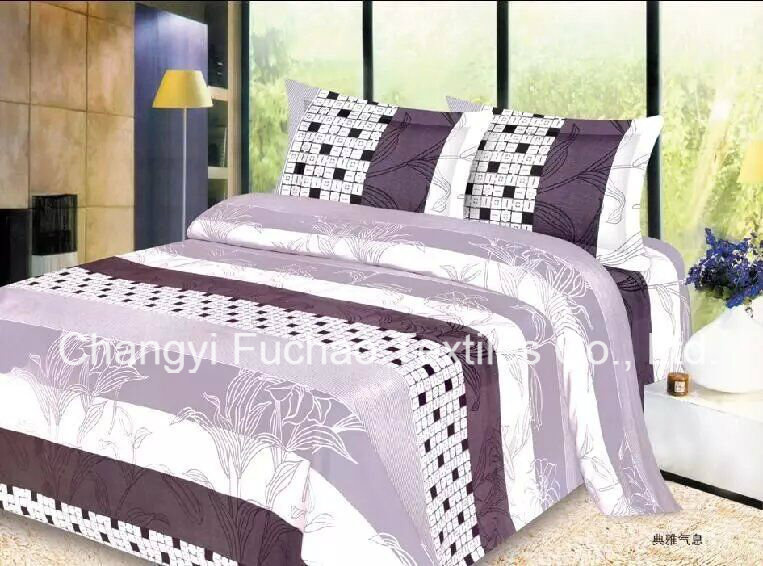 100% Microfiber Printed Complete Bedding Sheets Set with Soft and Cozy Touch Flat Sheets