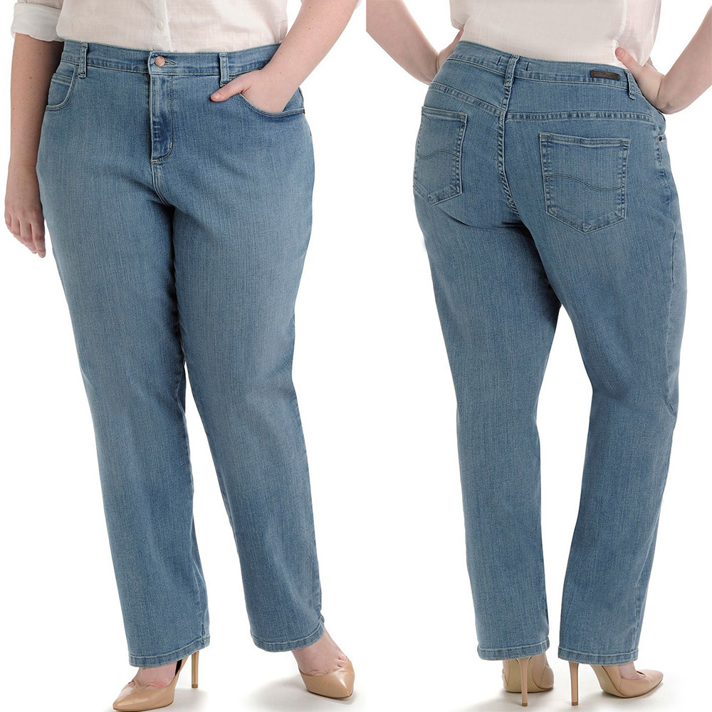Wholesale Ladies Big Size Jeans Sexy Fashion Jeans Trousers