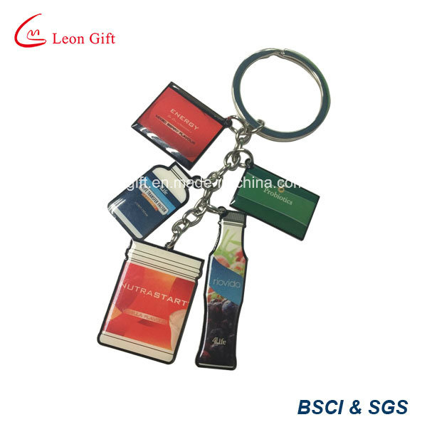 Custom Metal Printed Logo Keyring for Adverting