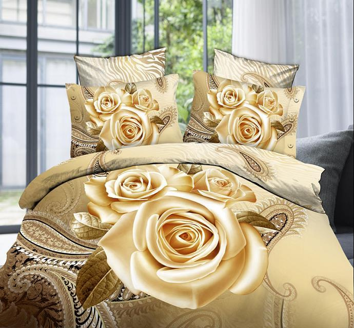 Chinese Factory Latest 3D Bed Cover Print Bedding Set