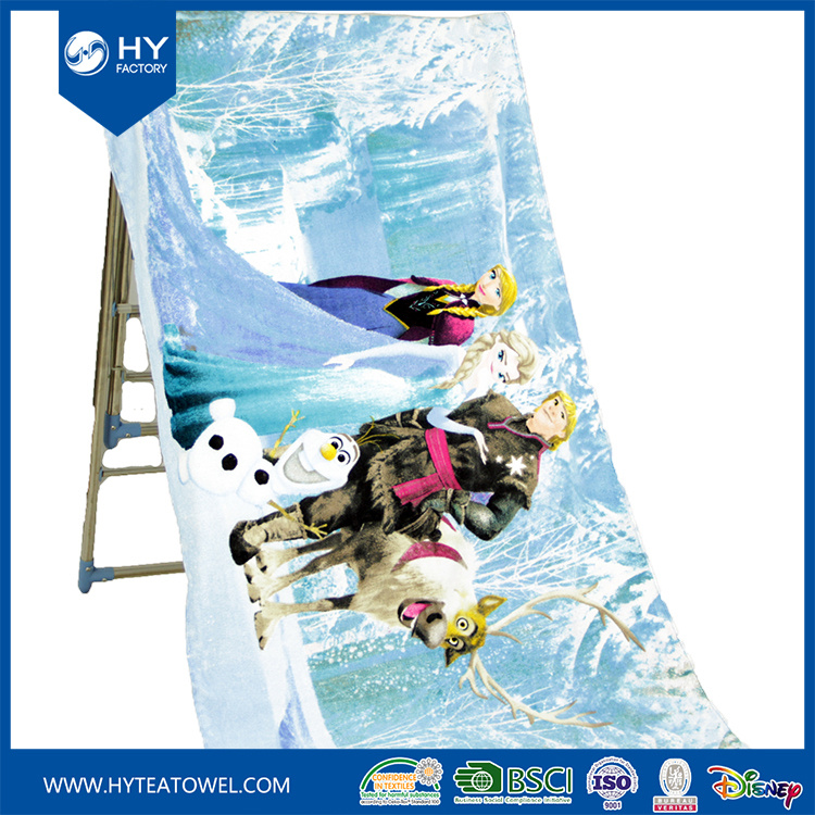 100% Cotton Custom Printed Beach Towel