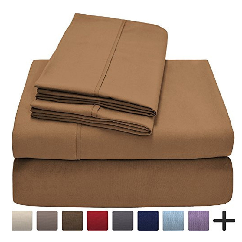 Double-Side Brushed Finish, Microfiber Bed Sheets Set