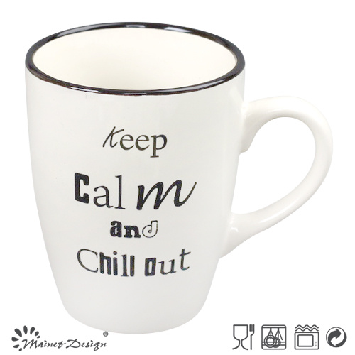 White Color with Black Words 11oz Coffee Mug