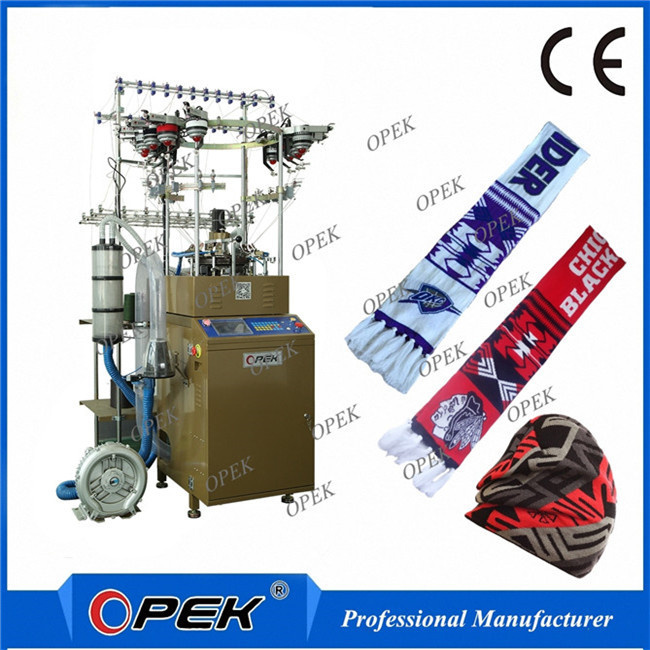 Computerized Knitting Machine for Producing Sport Beanie and Scarf