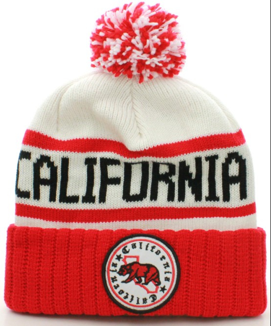 Customized Patch Embroidery Jacquard Knitted Hat Knitted Cap