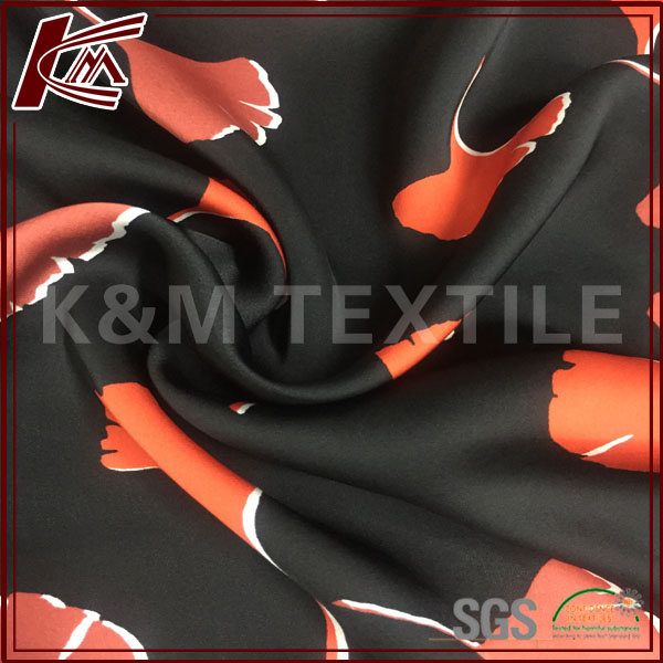 Custom Printed 16mm Prue Silk Georgette Satin Fabric