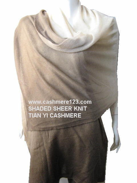 Cashmere Deep Dye Sheer Shawl