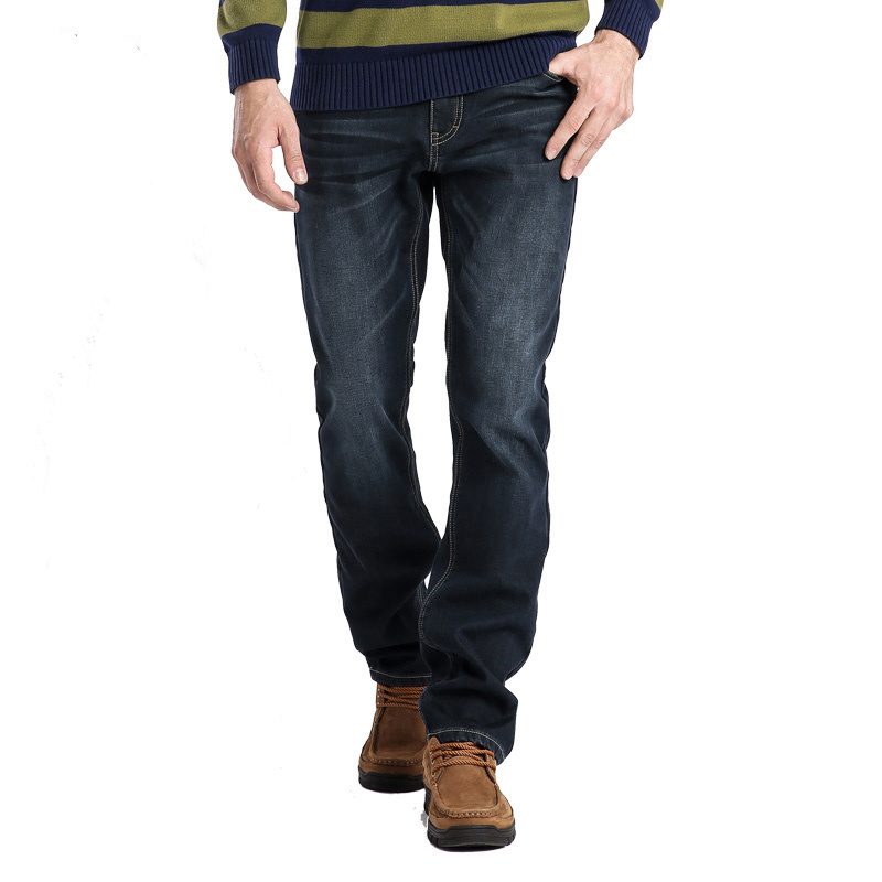 Facory Men Casual Denim Pants Stretch Cotton Jean Pants