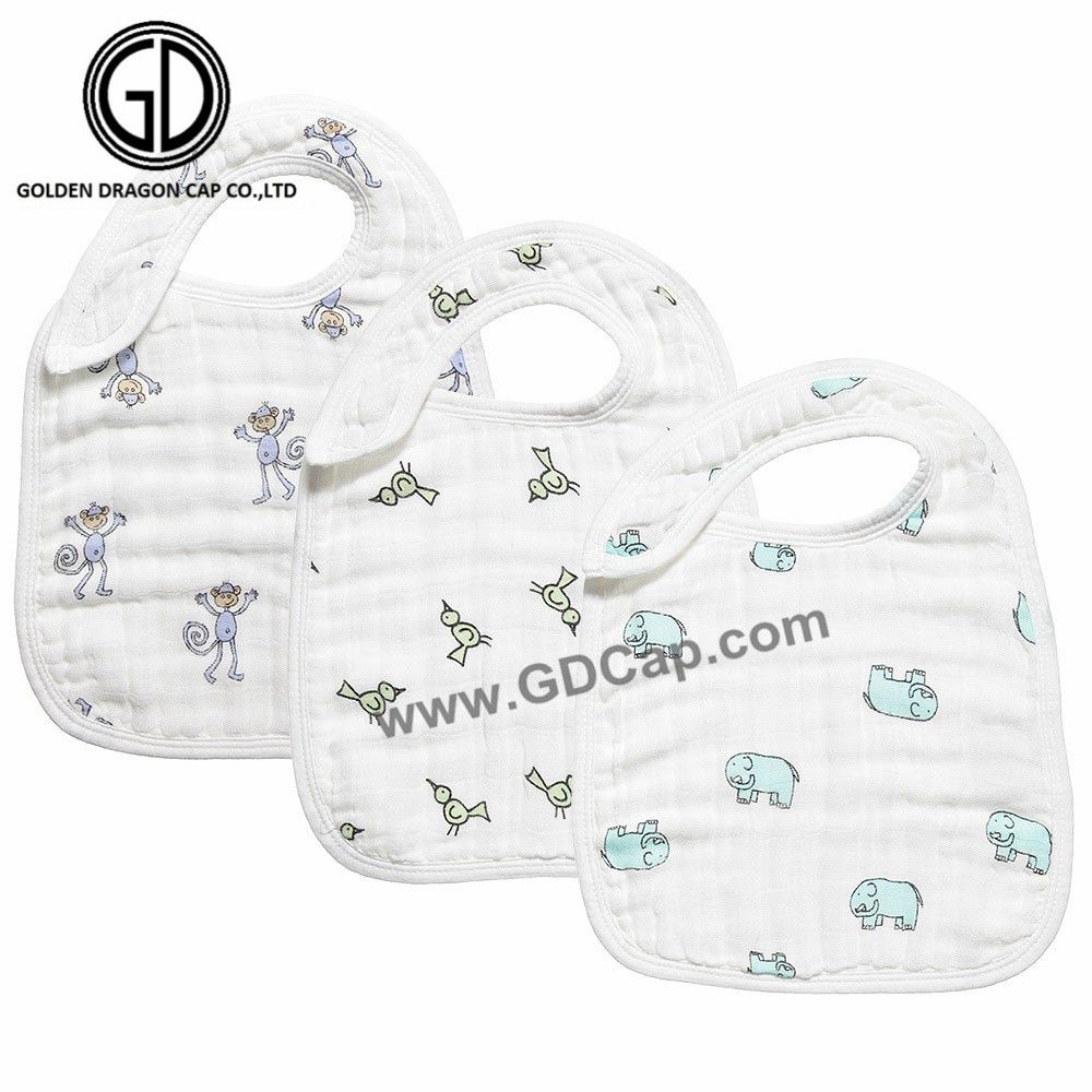 Customized Soft Cotton Comfortable Interlock Baby Bib