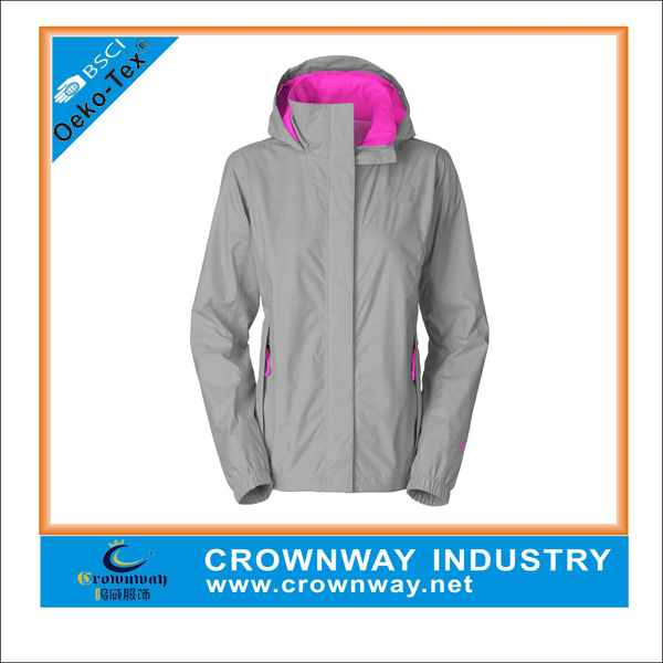 Ladys 2.5 Layer Full Zipper Lightweight Windbreaker Jacket