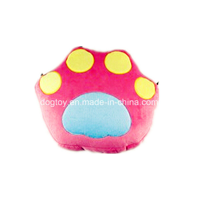 Pawpirnt Shaped Red Color Plush Dog Cushions