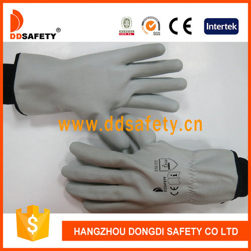 Ddsafety 2017 Grey Nylon with Black Nitrile Gloves