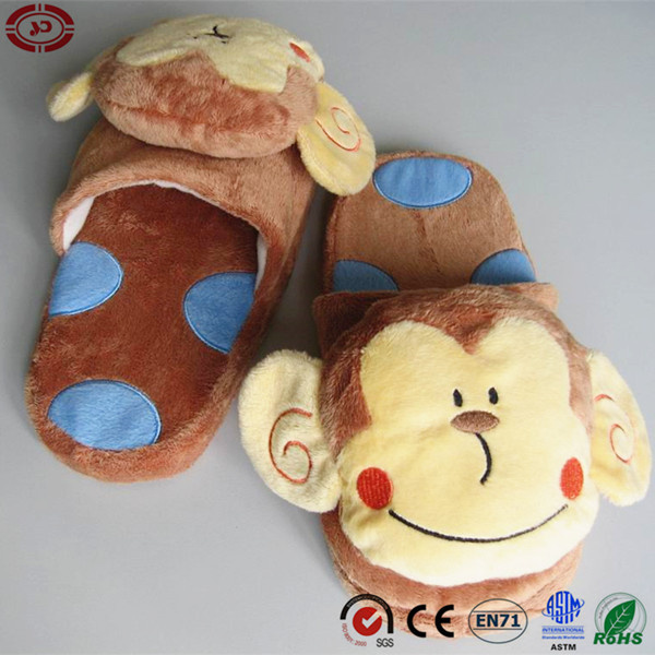 Baby Cute Monkey Plush Soft Toy Slipper Shoe