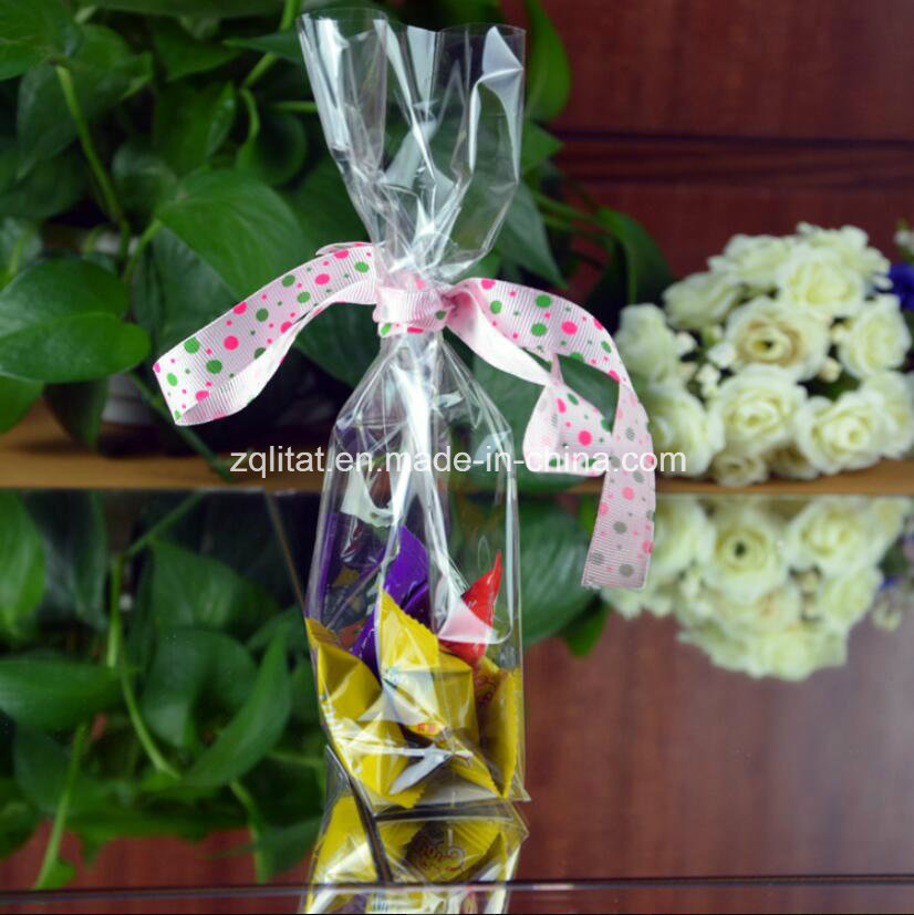 Custom Printed BOPP Transparent Flat Bottom Bag for Gift Candy Packing