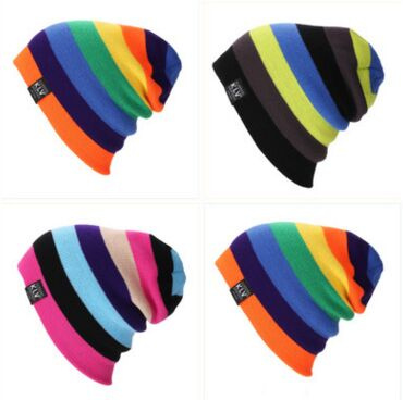 Custom Colorful Fashion Stripped Beanie