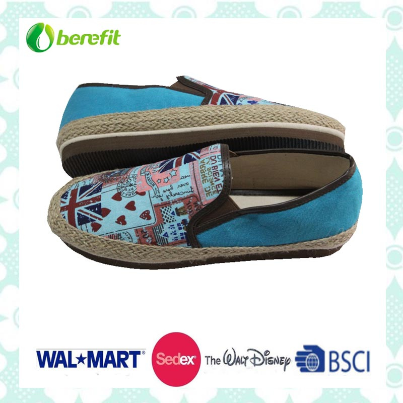 Women's Canvas Shoes, PE Sole and Canvas Upper