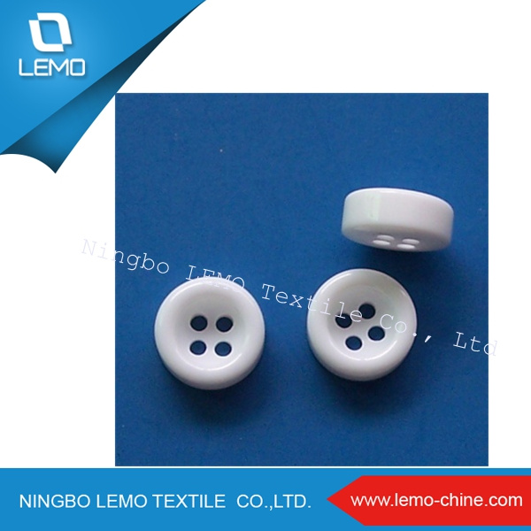 White Resin Button for Garment