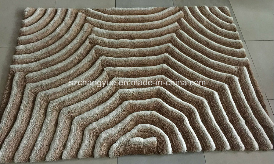 Polyester Modern Shaggy Carpets with 3D Effects