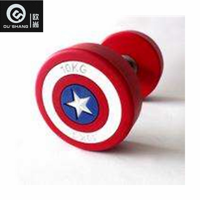 Gym Equipment Dumbbells Osf010 Free Weight Red PU Dumbbell
