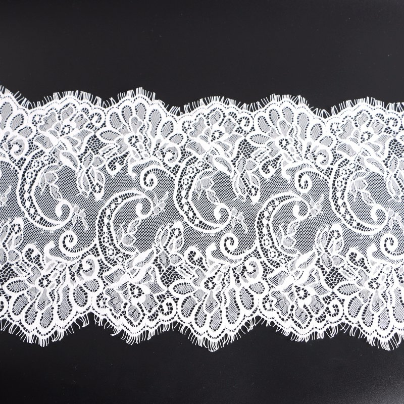 White Lace Trimming Textile Ribbon Trim by The Yard