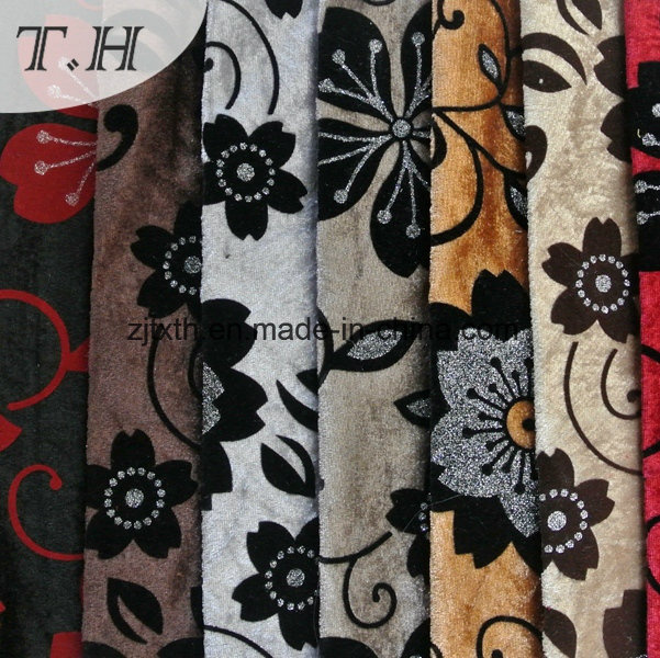 100% Polyester Flocked Fabric New Design