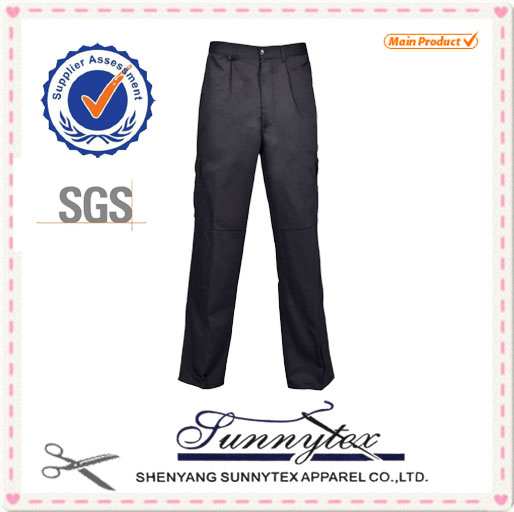 Design OEM Work Pants Black with Zipper Pockets Good Services