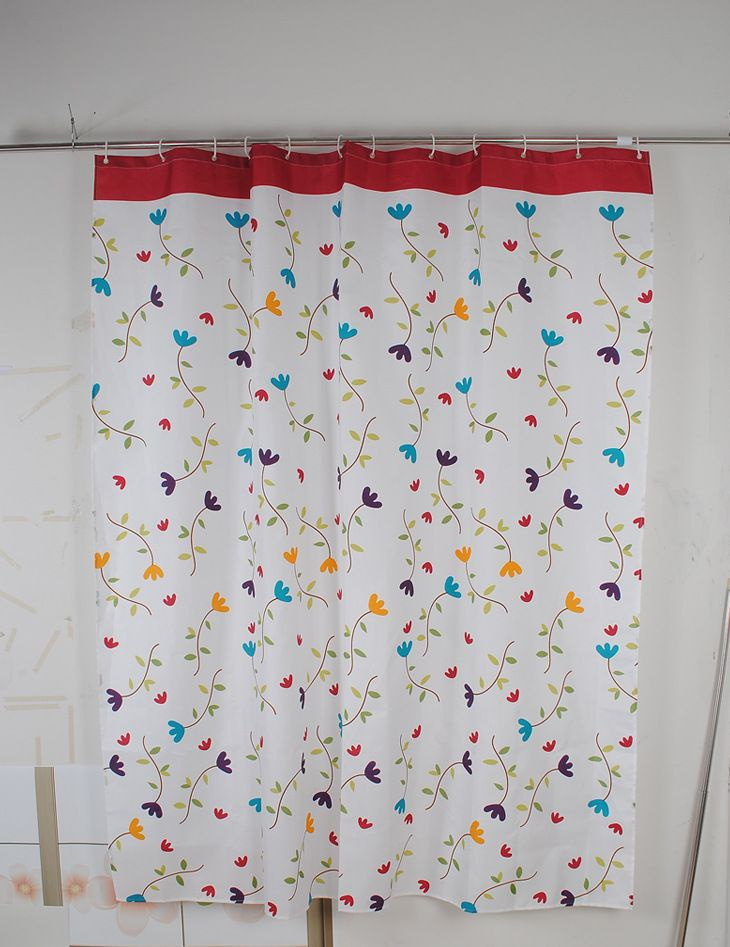Polyester Print Shower Curtains Waterproof