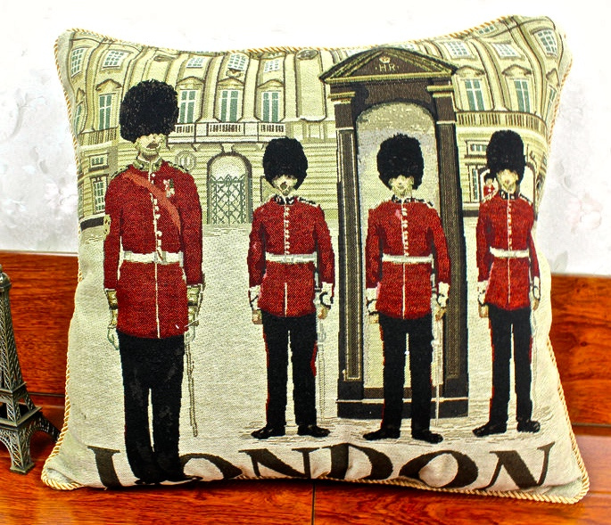 Jacquard Bedding Car Seat Message Cushion Cover