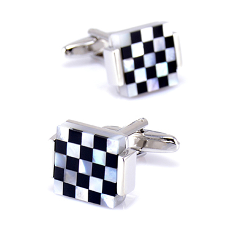 VAGULA Sea Shell Chess Board Funny Cufflink 2008