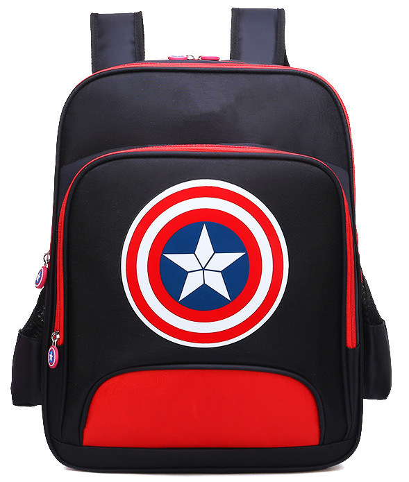 Customised 1-3-6 Grade Captain America Style Schoolbag Schoolboy Backpack Boy's Backpack