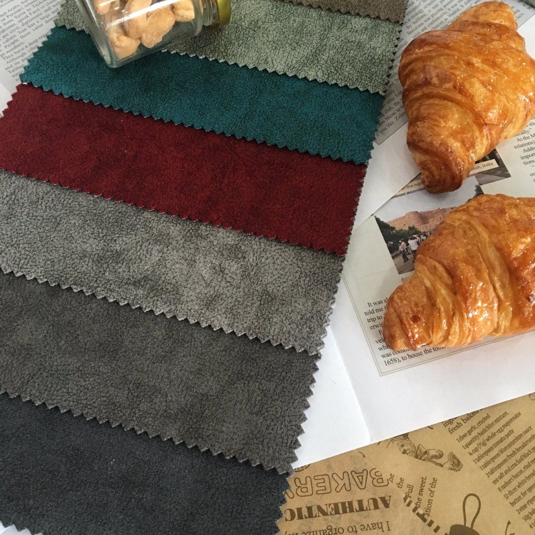 Plain Velbour Fabric for Sofa Packing in Rolls