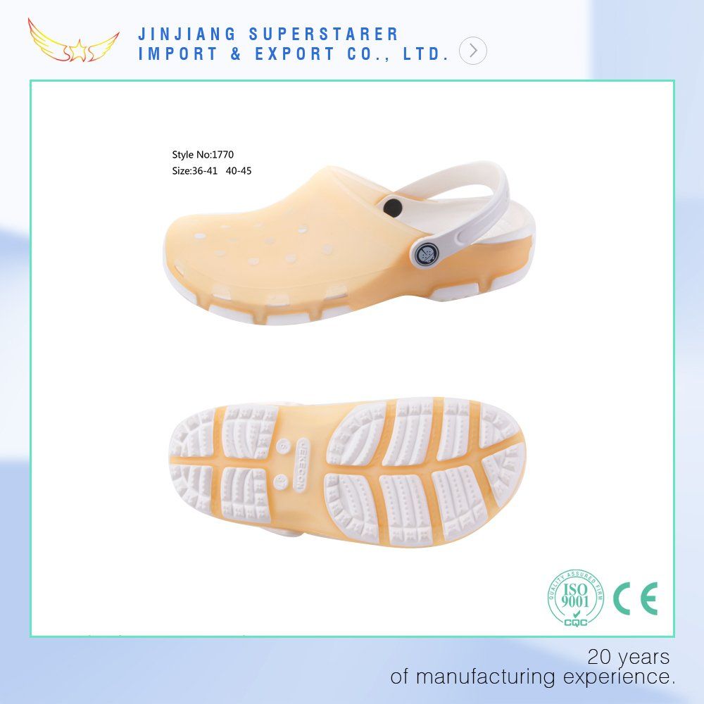 Funky Jelly Sandals Clogs, Unisex Clogs with EVA Sole and PVC Upper