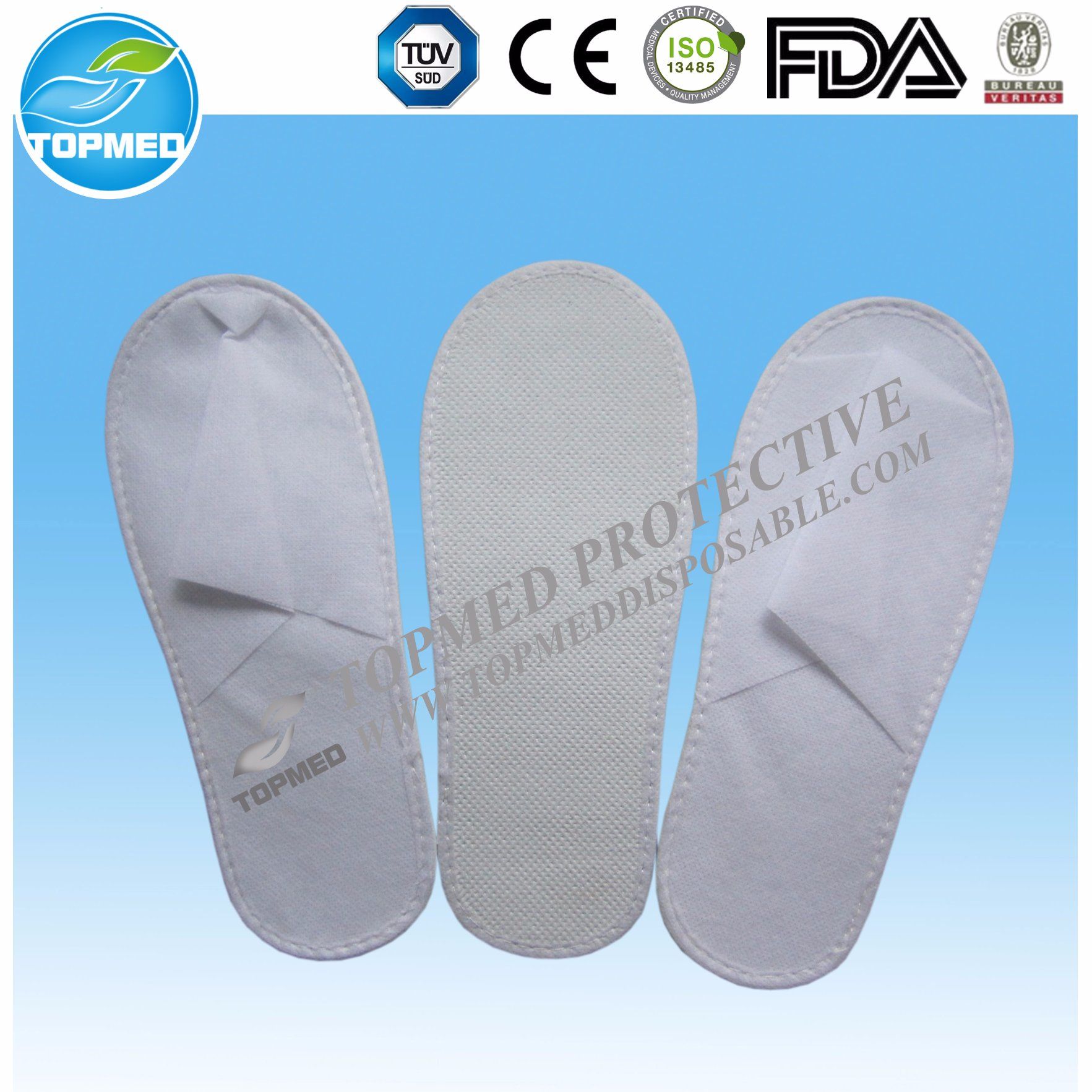 Non-Woven SBPP Material Disposable Hotel EVA Slipper