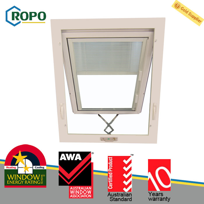 Hurricane Impact Chain Winder Awning Windows, Double Glazed with Blinds Windows