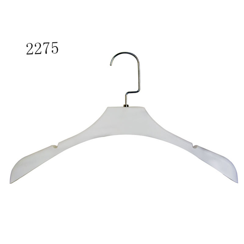 Custom White No Slip Women Clothes Hangers for Retail Stores