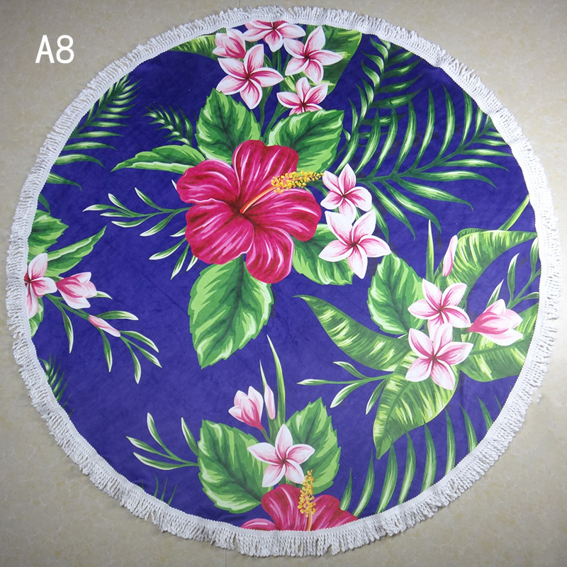 High Quality Microfiber Round Beach Towel