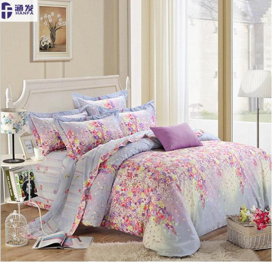 100% Cotton 3D Reactive Printed Bedding Sets