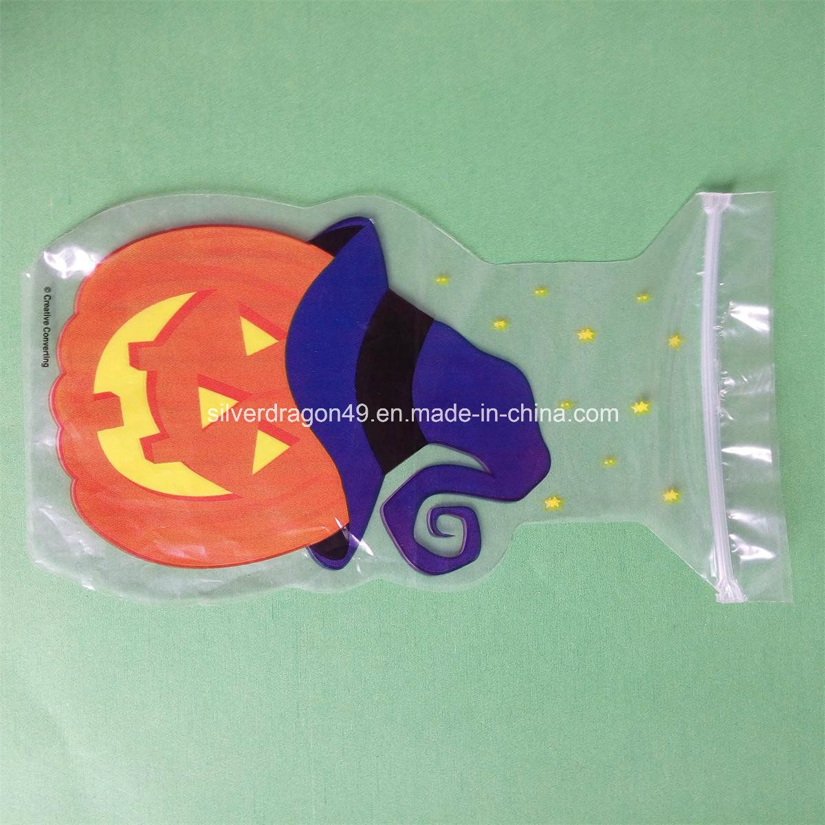 Custom PE Ziplock Bag with Holloween Printing