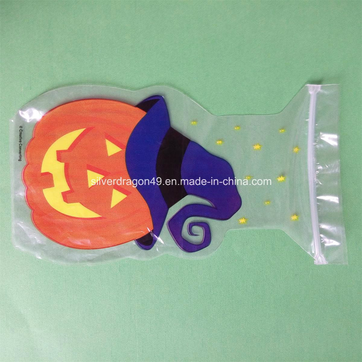 Custom PE Ziplock Bag with Holloween Printing