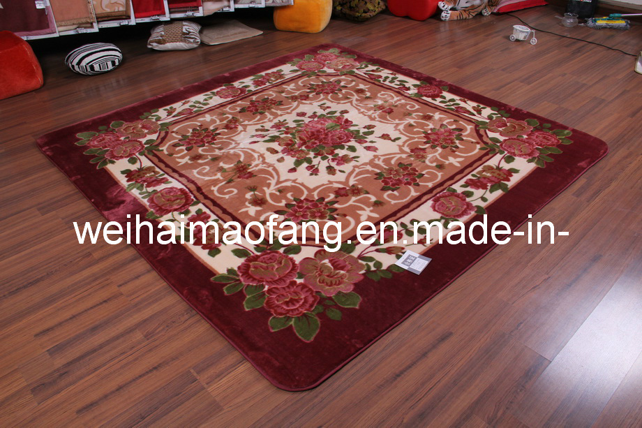Raschel Mink Polyester Picnic Shaggy Carpet (NMQ-CPT016)