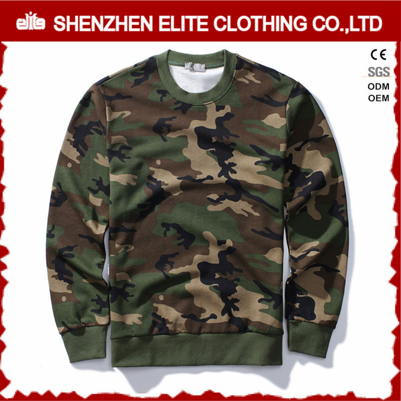 Custom Oversized Sublimation Printing Camo Sweatshirt (ELTSTJ-754)