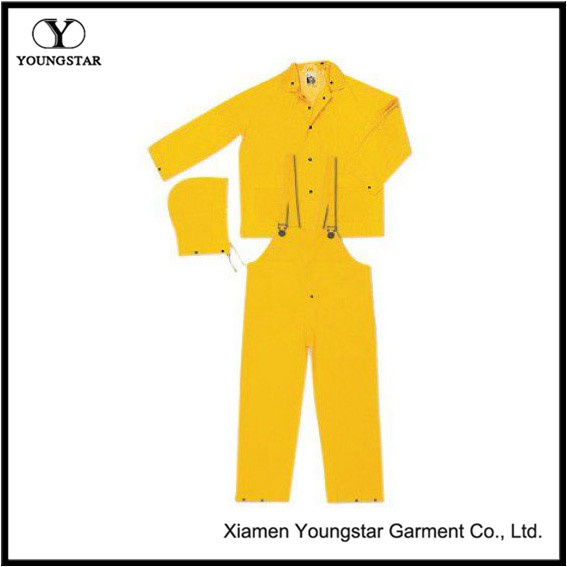 Unisex Bibs Workwear 3 Piece Rain Suits for Fishing