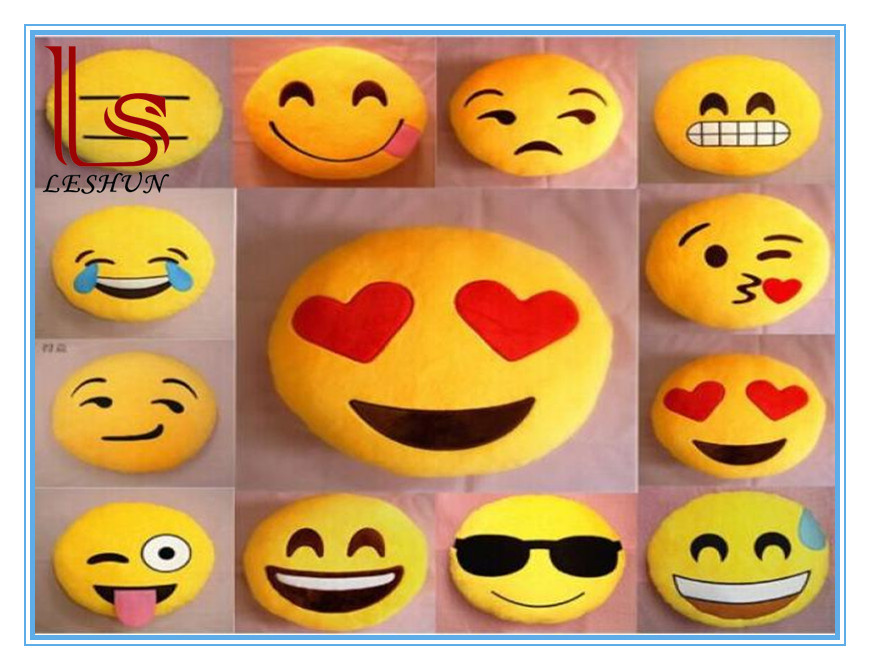 20 Style Emoji Pillows Round Cushion